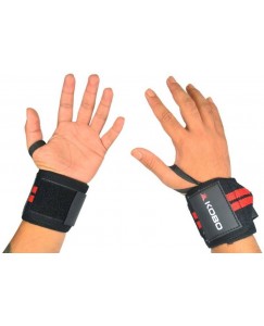 Kobo Pro Weight Lifting Straps Wrist Support (Free Size, Assorted)