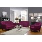 Peachtree Fabric 3 + 2 + 1 Purple Sofa Set