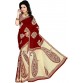 Vimalnath Synthetics Floral Print Fashion Georgette Saree  (Maroon)