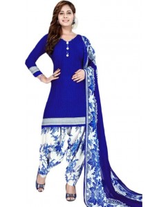 Fashion Valley Crepe Printed Salwar Suit Dupatta Material  (Un-stitched)