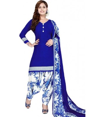 Fashion Valley Crepe Printed Salwar Suit Dupatta Material  (Un-stitched)