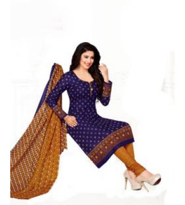 Drapes Cotton Printed Salwar Suit Dupatta Material  (Un-stitched)