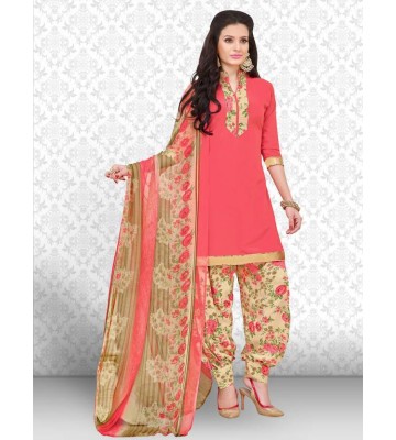 Divastri Crepe Floral Print, Solid, Printed Salwar Suit Dupatta Material  (Un-stitched)