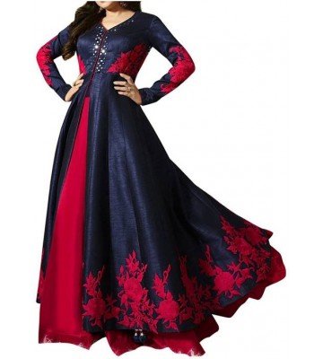 impression fab Anarkali Gown  (Blue)