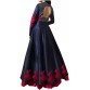 impression fab Anarkali Gown  (Blue)