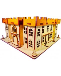 Nekbal Castle House - 3D Puzzle Assembly Kit  (107 Pieces)