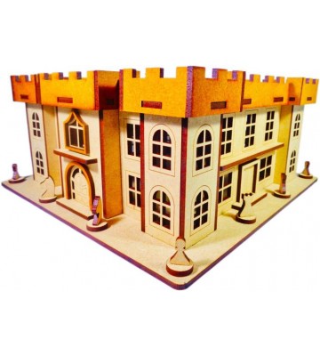 Nekbal Castle House - 3D Puzzle Assembly Kit  (107 Pieces)