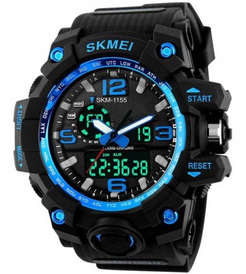 Skmei 1155BLUE Outdoor Sports Dual Time Watch - For Men