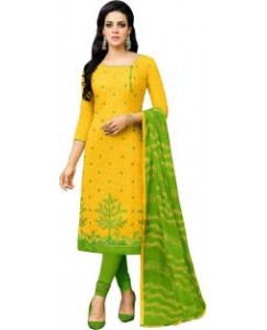 Ratnavati Jacquard Embroidered Salwar Suit Dupatta Material  (Un-stitched)