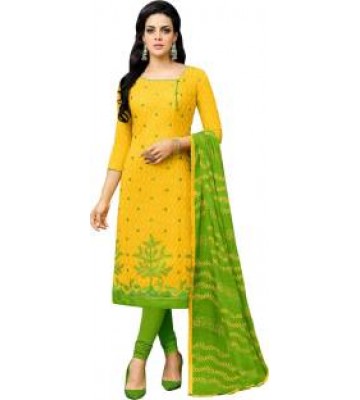 Ratnavati Jacquard Embroidered Salwar Suit Dupatta Material  (Un-stitched)