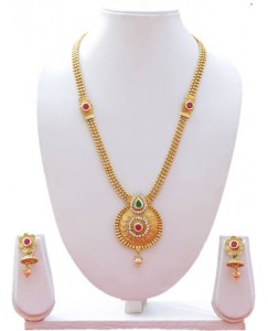 Lookethnic Alloy Jewel Set  (Gold)