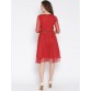 U&F Women's Fit and Flare Red Dress