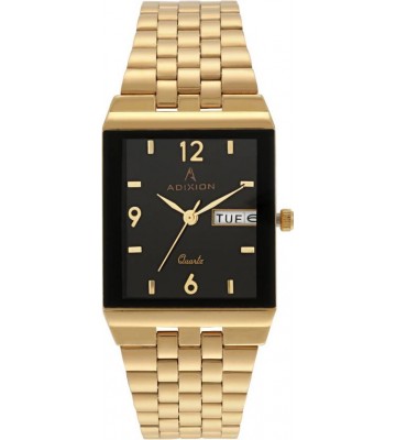 Adixion 1918YM01 Day And Date 18 K Gold Pleating Igp Watch - For Men