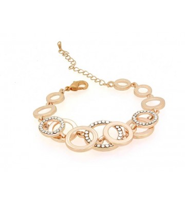 Nakabh Alloy Rose Gold Bracelet