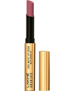 Lakme Absolute Luxe Matte Lip Color with Argan Oil  (2 g, Mauveness)