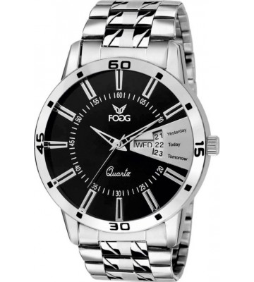 Fogg 2034-BK-CK Day and Date Watch - For Men