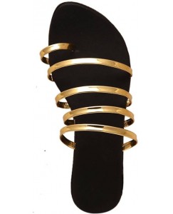 Nikks Fashions Women Gold Flats