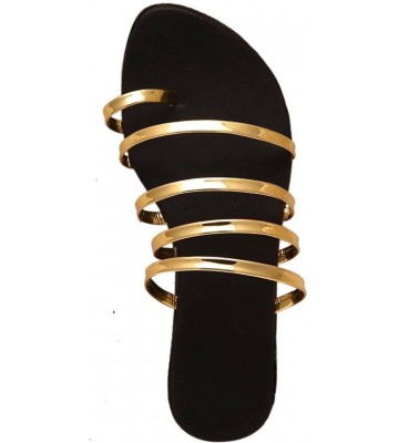 Nikks Fashions Women Gold Flats