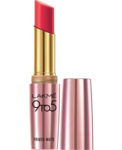 Lakme 9 to 5 Primer Plus Matte Lip Color  (3.6 g, Rosy Mind)