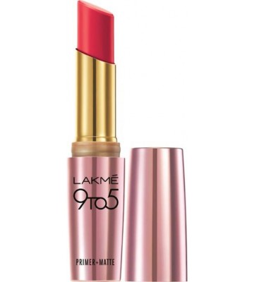 Lakme 9 to 5 Primer Plus Matte Lip Color  (3.6 g, Rosy Mind)