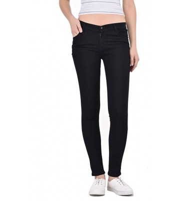 0-Degree Skinny Women Black Jeans