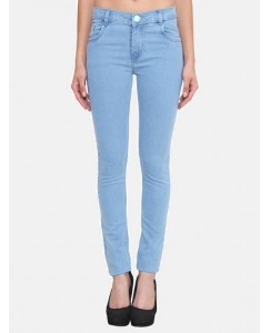 Crease & Clips Slim Women's Light Blue Jeans