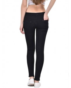 0-Degree Skinny Women Black Jeans