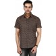 Bannasa.com Men's Printed Casual Black Shirt