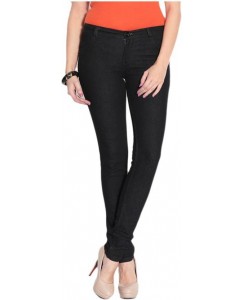 Ganga Slim Women's Black Jeans