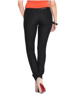 Ganga Slim Women's Black Jeans