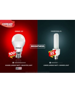 Eveready 9 W Globe B22 LED Bulb  (White, Pack of 6)