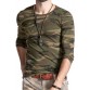 PeppyZone Military Camouflage Men's Round Neck Green T-Shirt