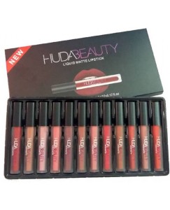 huda beauty 12 pcs  (5 ml, multicolor)