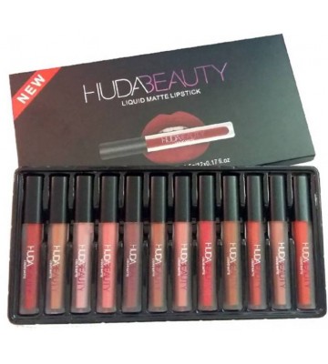 huda beauty 12 pcs  (5 ml, multicolor)