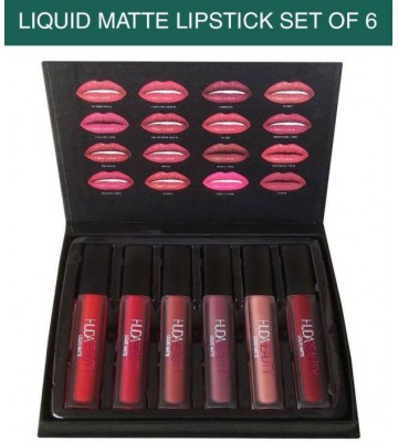 Huda Beauty Liquid Matte Lipstick Set Of 6  (5 ml, Multicolor)