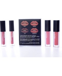 Huda Beauty Minis Set of 4 Matte Liquid Lipstick Shades with Brand Product Authenticity Genuine Certificate  (7.6 ml, VENUS, BOMBSHELL, FLIRT, TRENDSETTER)