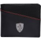 Puma Men Black Genuine Leather Wallet  (6 Card Slots)