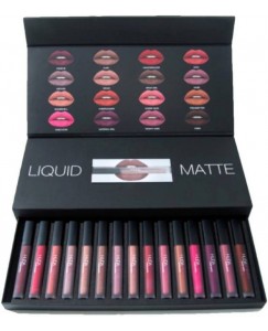 Huda Beauty Liquid Smooth Matte Lipstick set of 16 pieces with brand authenticity certificate  (80 ml, Multi Color)