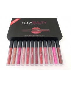 Huda Beauty Liquid Soft Matte Liquid Lipstick Set with Brand Product Authenticity Genuine Certificate  (80 ml, Mix Colors)