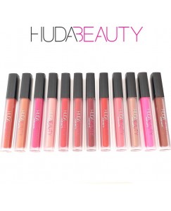 Huda Beauty Liquid Soft Matte Liquid Lipstick Set with Brand Product Authenticity Genuine Certificate  (80 ml, Mix Colors)