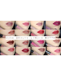 Huda Beauty 12 NEW SHADES MATTE FINISH LONG LASTING  (78 g, RED & PIINK)