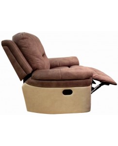 HomeTown Fabric Manual Rocker Recliners  (Finish Color - Mocha Cream)