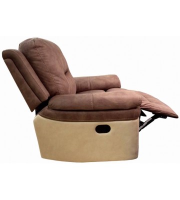 HomeTown Fabric Manual Rocker Recliners  (Finish Color - Mocha Cream)