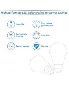 Syska Led Lights 9 W B22 LED Bulb  (White, Pack of 2)