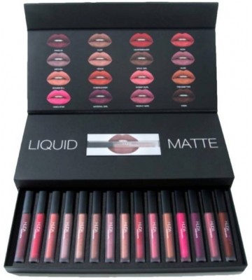 Huda Beauty 16 NEW SHADES LONG LASTING MATTE FINISH RED & PINK  (96 g, HEARTBREAKER, MATERIAL GIRL, FAMOUS, ICON, 12 MORE SHADES)