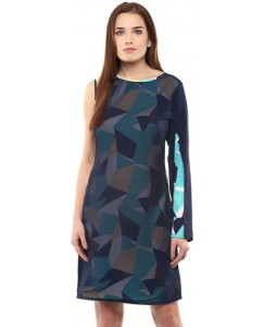 Athena Women's Wrap Blue, Multicolor Dress