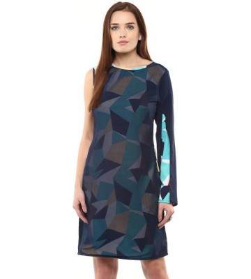 Athena Women's Wrap Blue, Multicolor Dress