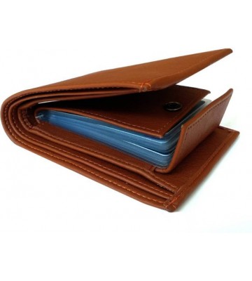 SAMTROH Men Tan Artificial Leather Wallet  (8 Card Slots)