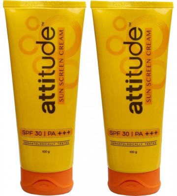 Amway Attitude Sunscreen Cream-100g - set of 2 - SPF 30 PA+++  (200 g)