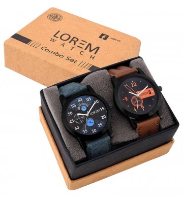 LOREM Attractive Stylish Combo Watch - For Men